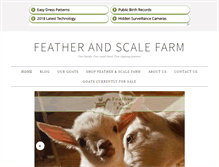 Tablet Screenshot of featherandscalefarm.com